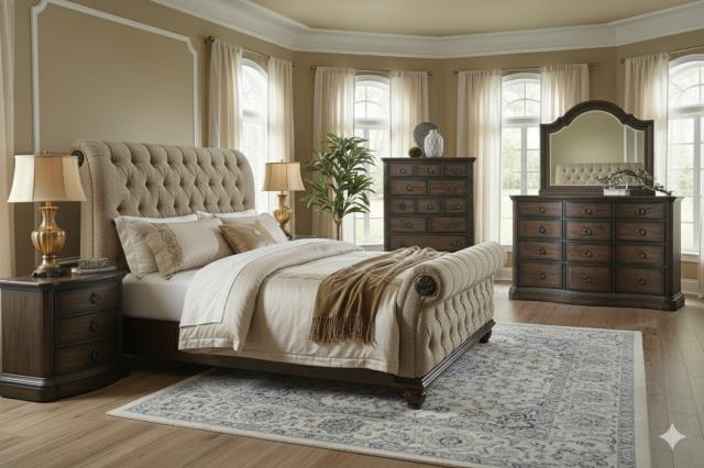 Avalon Furniture B09905 5/0 SLEIGH Queen Sleigh Bed Avalon Furniture B09905 5/0 SLEIGH Queen Sleigh Bed