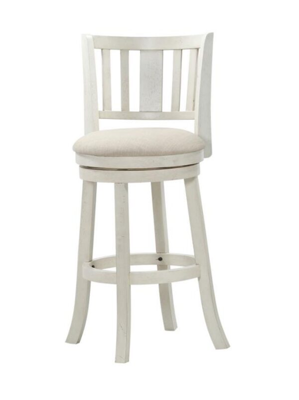 Avalon Furniture D01822 BS 29" Swivel Stool- Antique White