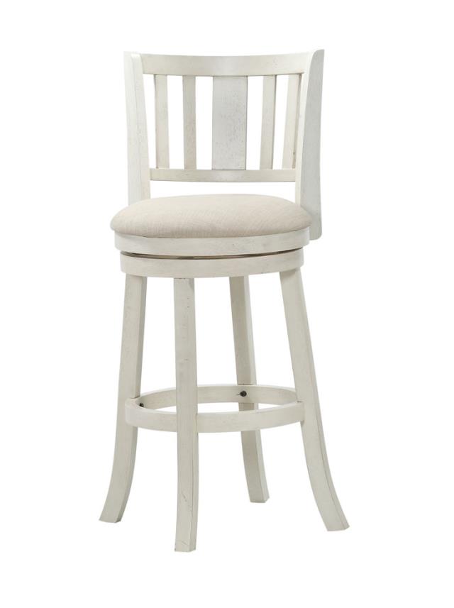 Avalon Furniture D01822 BS 29" Swivel Stool- Antique White Avalon Furniture D01822 BS 29" Swivel Stool- Antique White