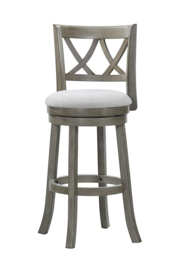 Avalon Furniture D01833 BS 29" Swivel Stool- Antique Grey