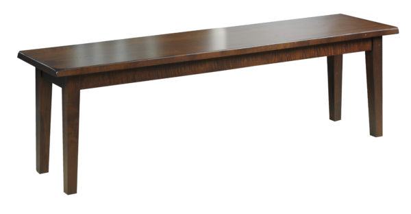 Country View Woodworking BEN-30-60BM B Maple Leg Bench 60"L X 14"W X 17.75"H