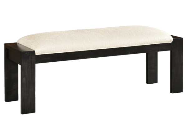 Country View Woodworking BEN-50-50BM 50" Expressions bench with upholstered seat