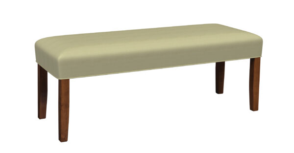 Country View Woodworking BEN-10-48BM B Maple Charmer Upholstered  Bench 48"L X 16"W X 18H