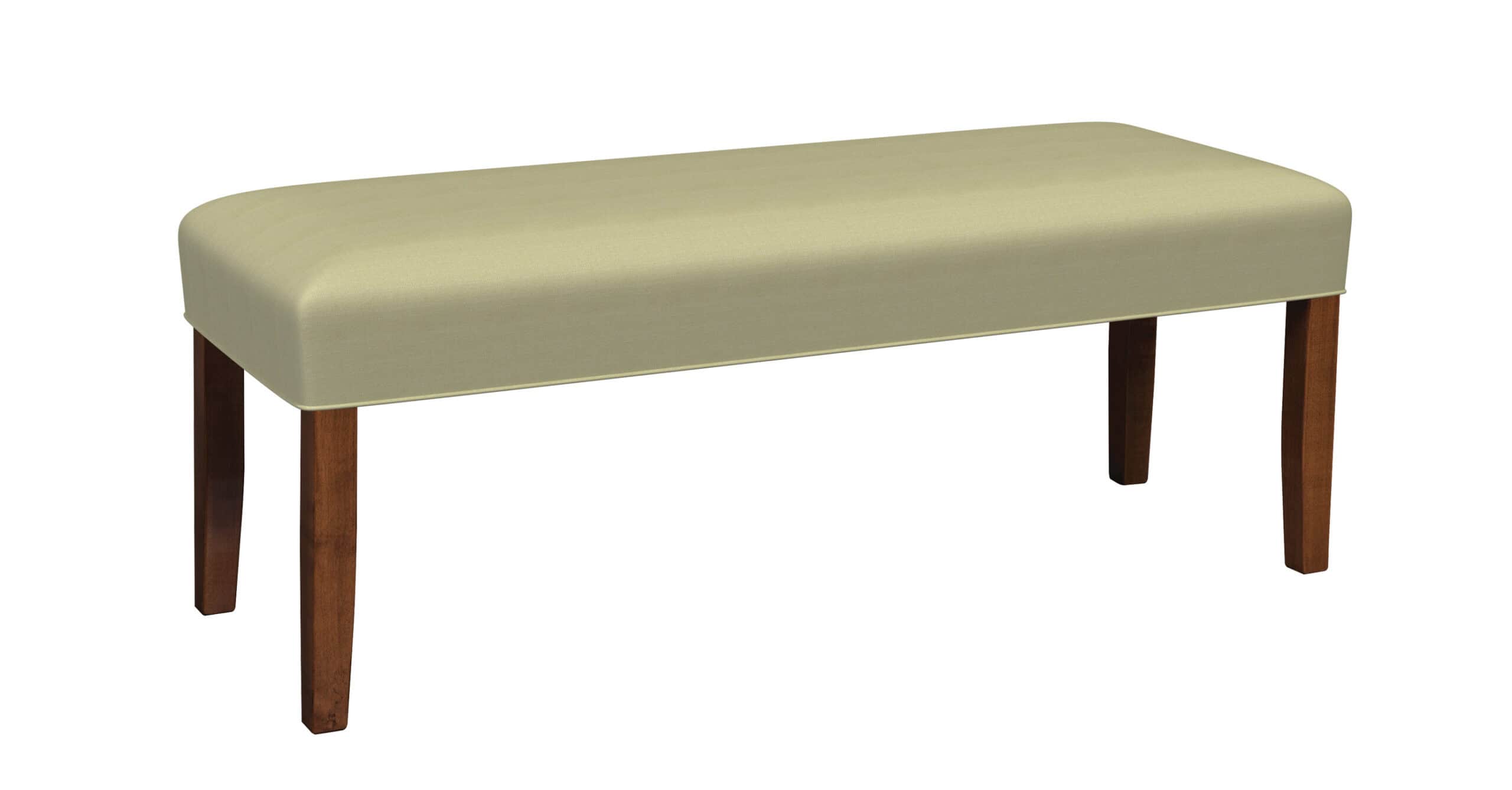 Country View Woodworking BEN-10-48BM B Maple Charmer Upholstered Bench 48"L X 16"W X 18H Country View Woodworking BEN-10-48BM B Maple Charmer Upholstered Bench 48"L X 16"W X 18H