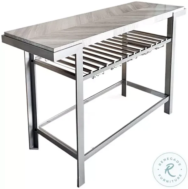 Avalon Furniture D00263-SB Natural Stone And Steel Sideboard