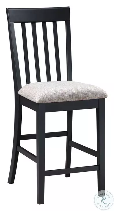 Avalon Furniture D00507-GC Black And Oak Counter Height Stool Set Of 2 Avalon Furniture D00507-GC Black And Oak Counter Height Stool Set Of 2