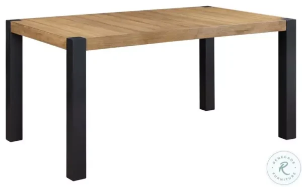 Avalon Furniture D00507-DT Black And Oak Rectangular Dining Table