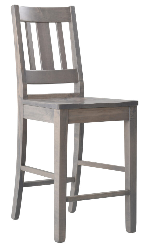 Country View Woodworking ES-DBC-55-24BM Brown Maple Casual 24'' Side Counter Chairs