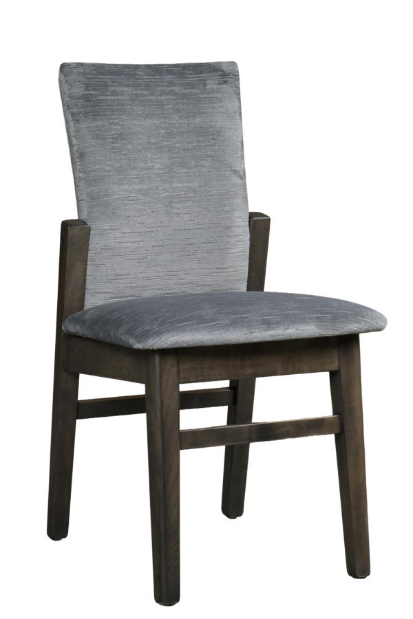 Country View Woodworking DCH-117BM Relaxer Side Chair Low Back Brown Maple