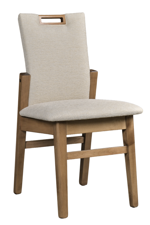 Country View Woodworking DCH-118BM Relaxer Side Chair Low Back with handle Brown Maple