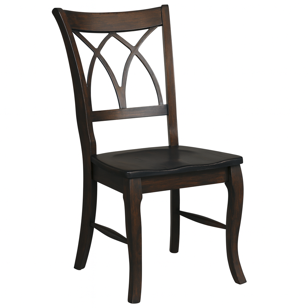 Country View Woodworking DCH-36BM B Maple Casual Double X Back Side Chair Country View Woodworking DCH-36BM B Maple Casual Double X Back Side Chair