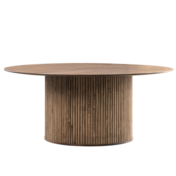 Country View Woodworking DNDS-4848SWM Denali 48''  X  48''   Round  ( solid top ) Wormy Maple Top - Brown Maple Aprons & Base
