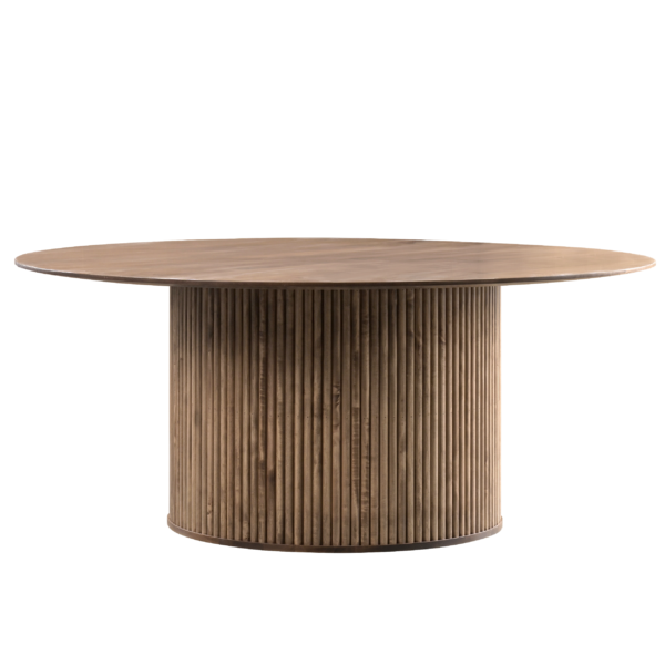 Country View Woodworking DNDS-4848SO Denali 48''  X  48''   Round  ( solid top ) Red Oak Top - Brown Maple Aprons & Base