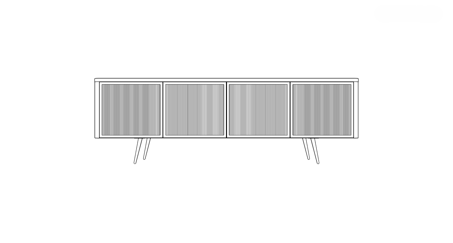 Country View Woodworking DNDS-80CRED Denali 80'' Credenza Country View Woodworking DNDS-80CRED Denali 80'' Credenza