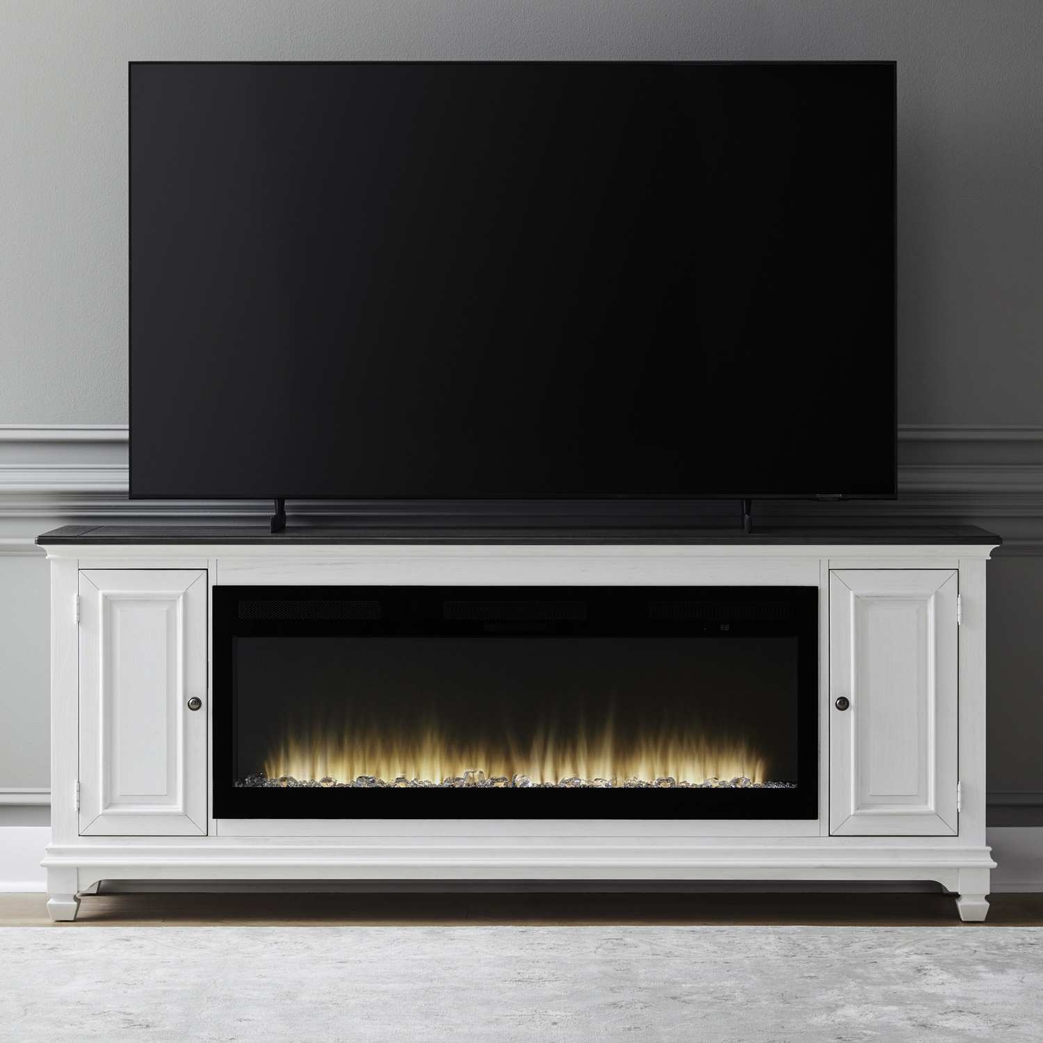 Liberty Furniture FIRE-BOX-417-80FTS Fireplace TV Consoles 417 80 Inch Console w/ Fire FTS Liberty Furniture FIRE-BOX-417-80FTS Fireplace TV Consoles 417 80 Inch Console w/ Fire FTS