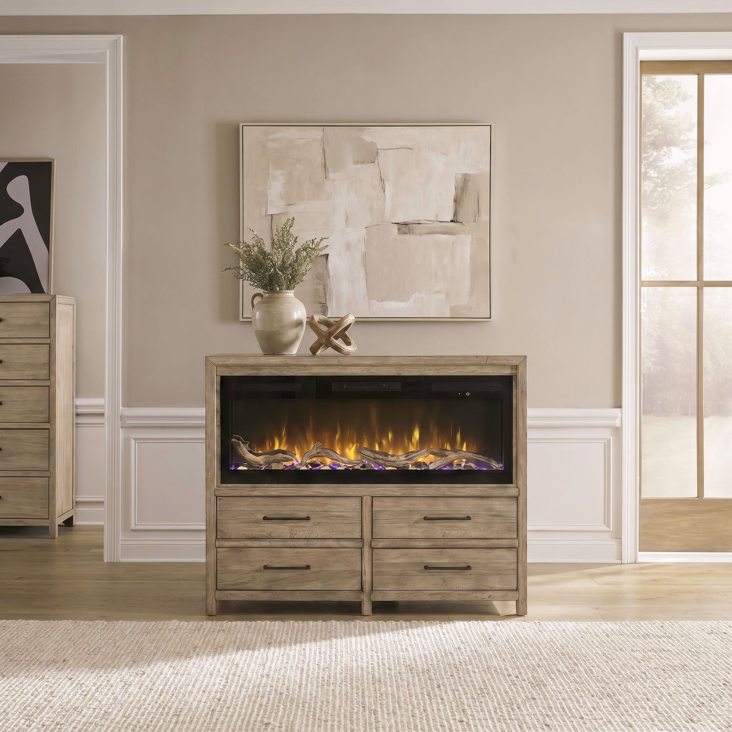 Liberty Furniture FIRE-BOX-780-41FTSD Fireplace TV Consoles 780 54 Inch Chest w/ Driftwood Fire FTSD Liberty Furniture FIRE-BOX-780-41FTSD Fireplace TV Consoles 780 54 Inch Chest w/ Driftwood Fire FTSD