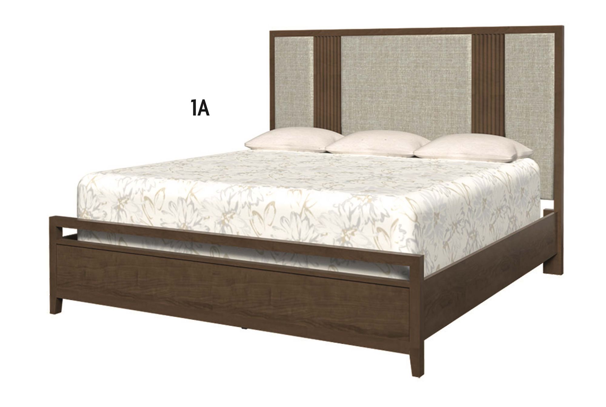 Country View Woodworking 180-120-126-080 Hyde Park Queen Vertical Panel Upholstered Bed Country View Woodworking 180-120-126-080 Hyde Park Queen Vertical Panel Upholstered Bed