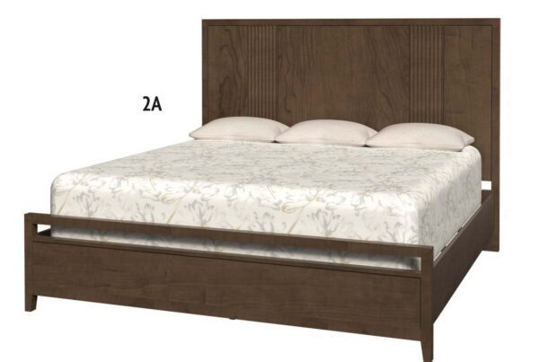 Country View Woodworking 180-232-138-084 Hyde Park Ca. King Vertical Panel Wood Bed