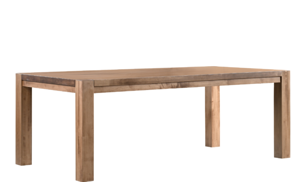 Country View Woodworking KEDS-4272SWM Kenai 42''  X  72''    Rectangular ( solid top ) Wormy Maple Top - Brown Maple Aprons & Base