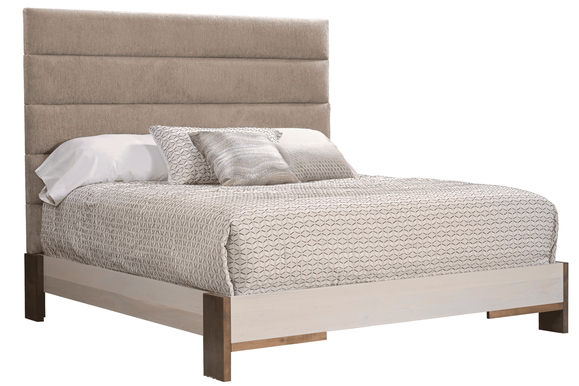 Country View Woodworking 160-232-138-184 CA King Horizontal Panel Upholstered Bed Country View Woodworking 160-232-138-184 CA King Horizontal Panel Upholstered Bed