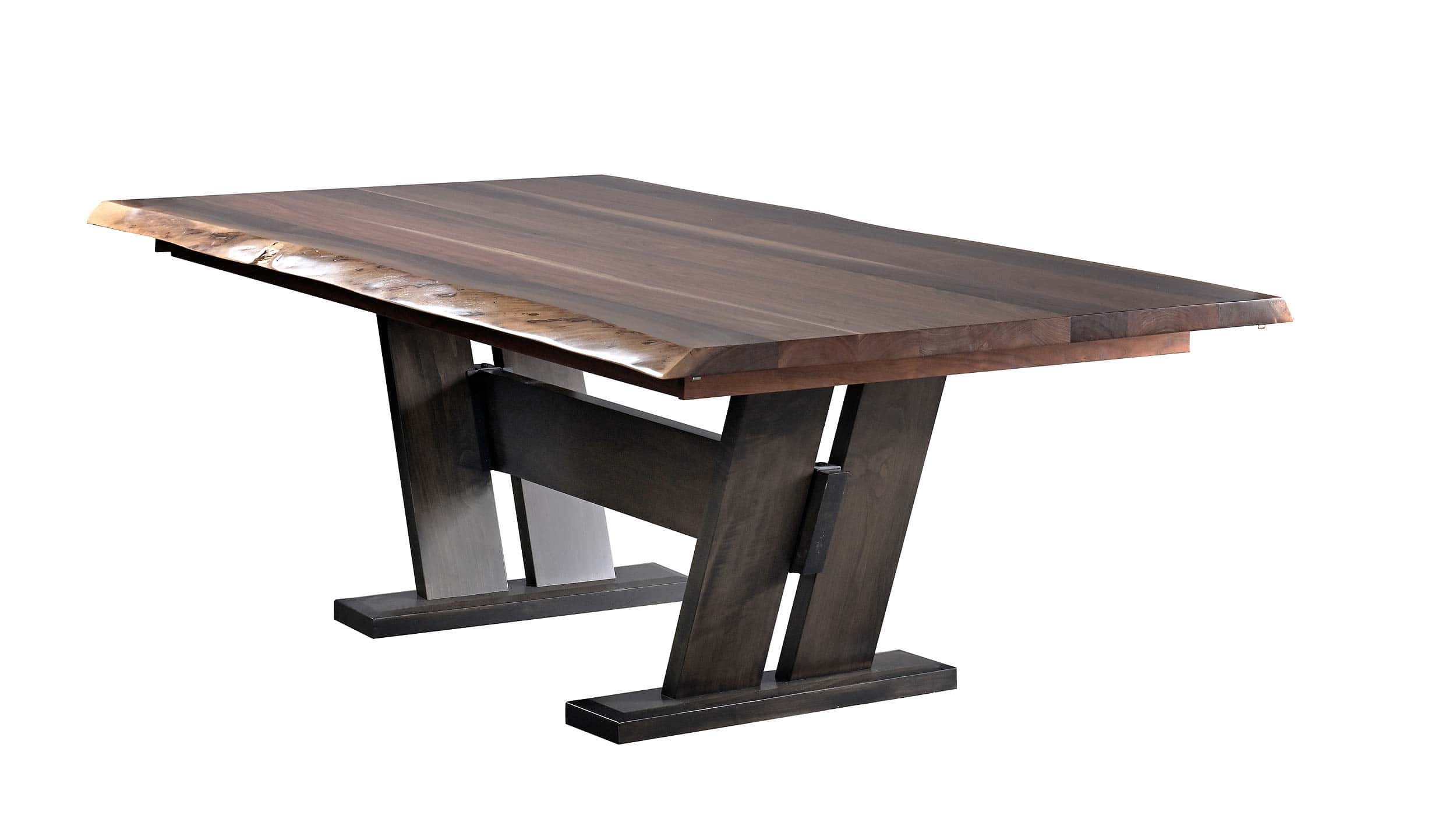 Country View Woodworking TE-LE4260WM Telluride 42'' X 60'' ( solid top ) Live Edge Wormy Maple Top-Brown Maple Wood Base Country View Woodworking TE-LE4260WM Telluride 42'' X 60'' ( solid top ) Live Edge Wormy Maple Top-Brown Maple Wood Base