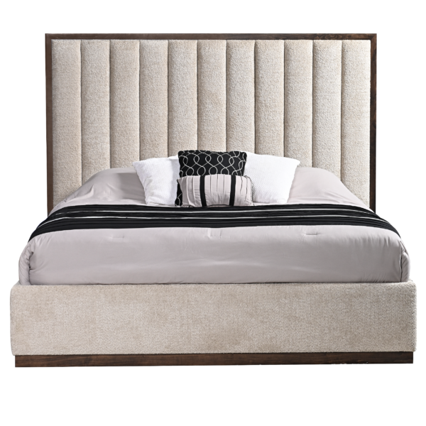 Country View Woodworking 150-131-136-080 Verrado 1A King Bed with plinth Footboard and Bedrails ( 57'' High )