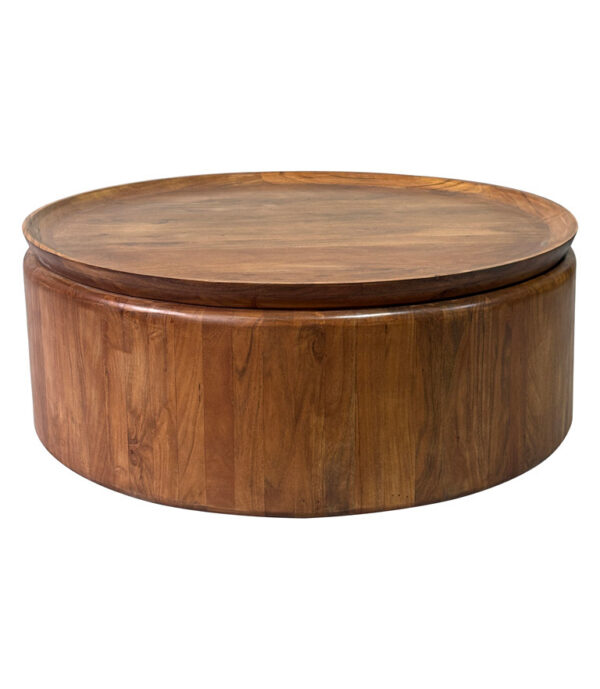 Coast by DK 11051 Mesa Barrel Tray Coﬀee Table