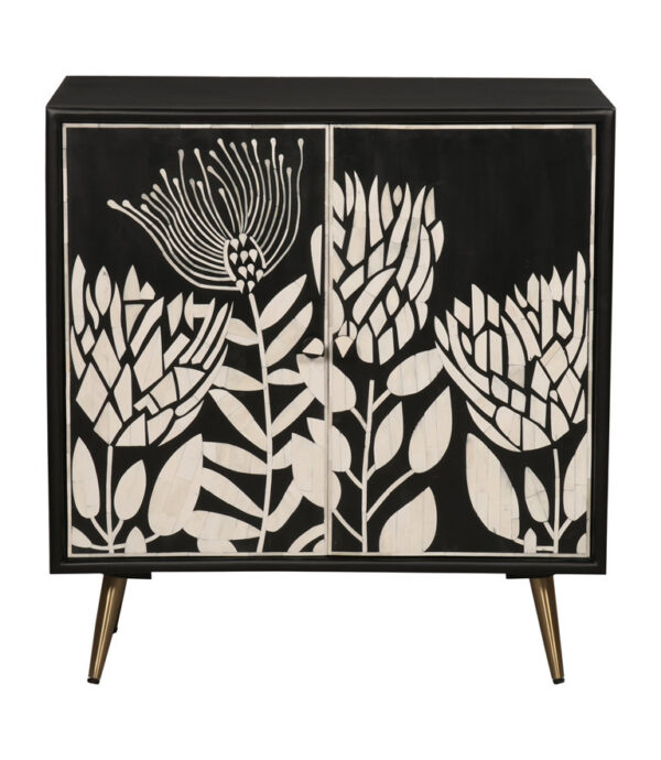 Coast by DK 12242 Midnight Bloom 2-Door Cabinet