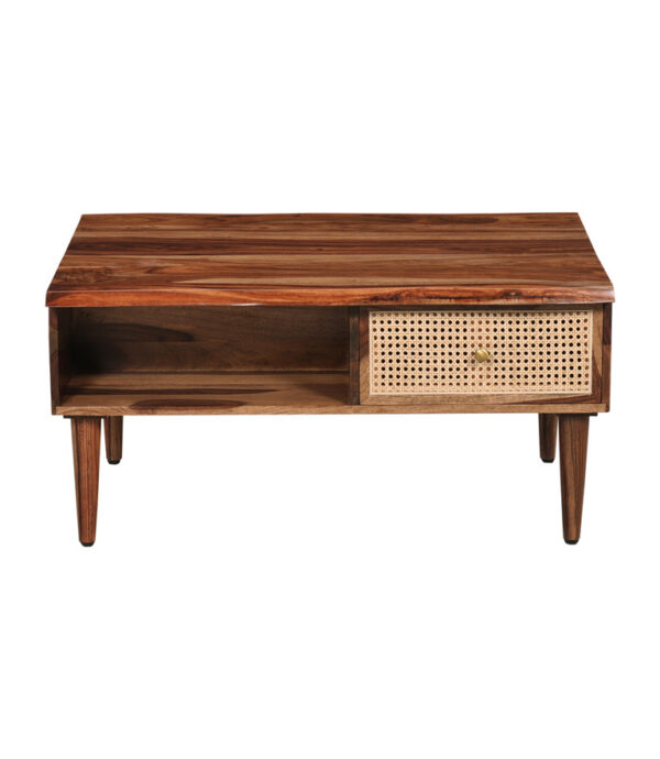 Coast by DK 12243 Halston Cane Coffee Table with Drawer