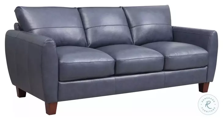 Leather Italia 9661-6529-03177147 TRAVERSE SOFA OCEAN BLUE LEATHER - S Leather Italia 9661-6529-03177147 TRAVERSE SOFA OCEAN BLUE LEATHER - S