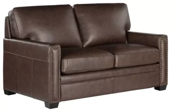 Leather Italia 4111-1995-0241936S DALTON LOVESEAT S BROWN CHESTNUT