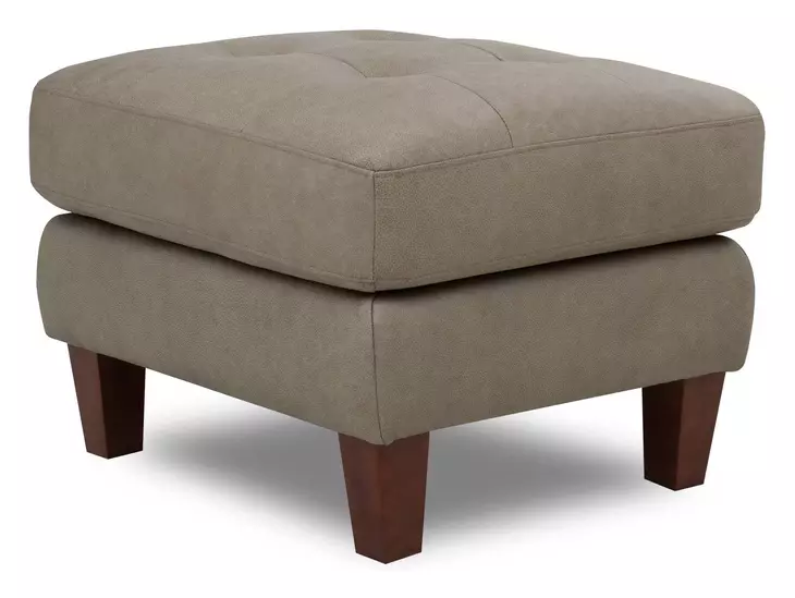 Leather Italia 9661-2005-005560S ELLIS OTTOMAN S GREEN PEA Leather Italia 9661-2005-005560S ELLIS OTTOMAN S GREEN PEA