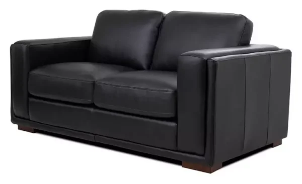 Leather Italia 9661-2395-028801S LUCA LOVESEAT S BLACK