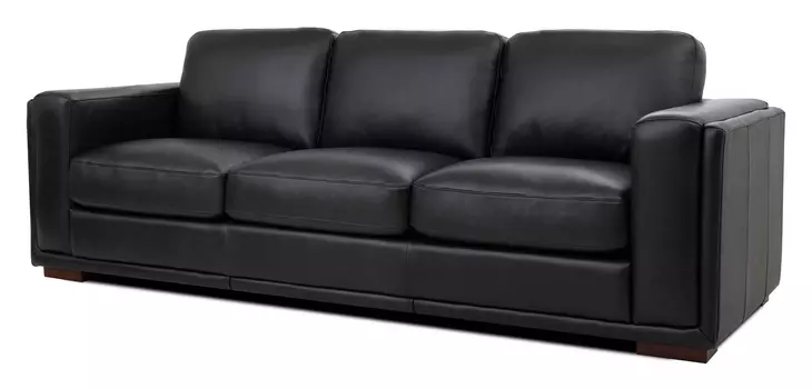 Leather Italia 9661-2395-038801S LUCA SOFA S BLACK Leather Italia 9661-2395-038801S LUCA SOFA S BLACK