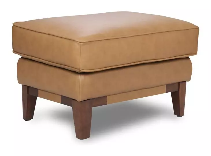 Leather Italia 9661-2405-003601S PENDRY OTTOMAN S CARMEL SADDLE Leather Italia 9661-2405-003601S PENDRY OTTOMAN S CARMEL SADDLE