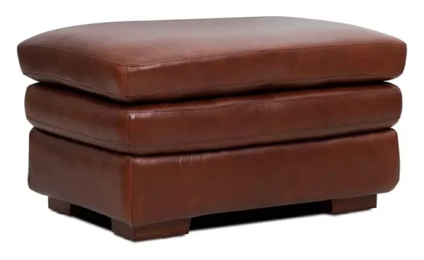 Leather Italia 9661-2825-005040 TATUM OTTOMAN BROWN