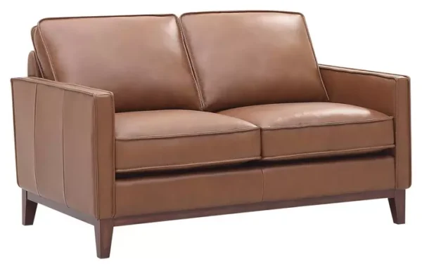 Leather Italia 9661-6803-021015S  WESTON LOVESEAT S HIGHLAND SADDLE LEATH