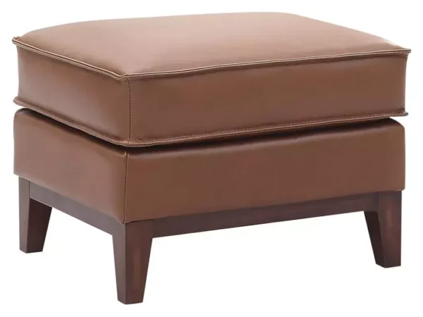 Leather Italia 9661-6803-001015S  WESTON OTTOMAN S HIGHLAND SADDLE LEATHER