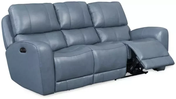 Leather Italia 4111-EH295-036027LV  EH BEL AIR SOFA - P LV PERSIAN BLUE