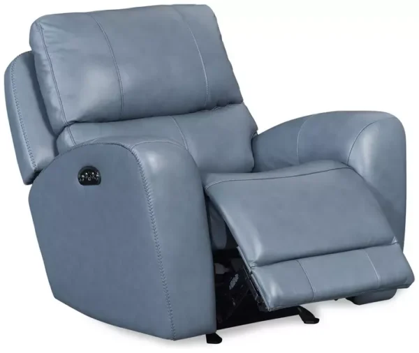 Leather Italia 4111-EH295G-016027LV  EH BEL AIR CHAIR - GLIDER P LV PERSIAN BLUE