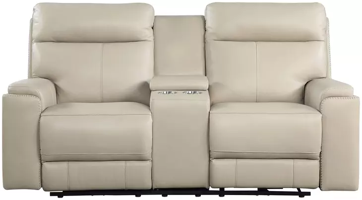 Leather Italia 4111-EH310C-021001LV EH BRYANT LOVESEAT - CONSOLE - P LV TAUPE Leather Italia 4111-EH310C-021001LV EH BRYANT LOVESEAT - CONSOLE - P LV TAUPE