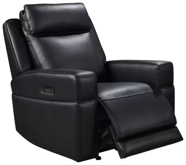 Leather Italia 4111-EH5153G-018034LV  EH VALLEY CHAIR - P - GLIDER LV BLACK L