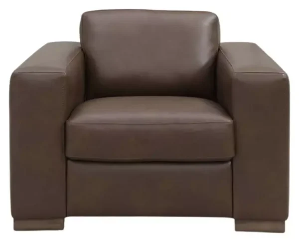 Leather Italia 1020-2014-01B5801A  INGLEWOOD CHAIR BA VINTAGE BROWN CIGAR