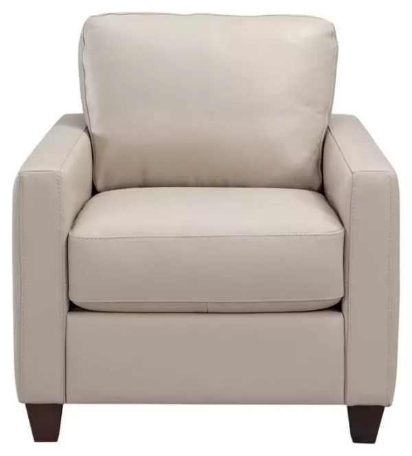 Leather Italia 1020-2724-01M12291A  MILLBROOK CHAIR MA TAUPE PLAIN TO