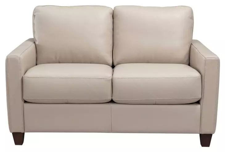 Leather Italia 1020-2724-02M12291A MILLBROOK LOVESEAT MA TAUPE PLAIN Leather Italia 1020-2724-02M12291A MILLBROOK LOVESEAT MA TAUPE PLAIN