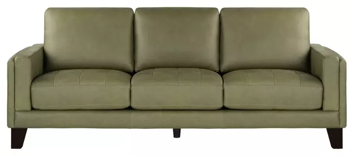 Leather Italia 4111-2335-03F5104S VAUGHN SOFA FS GREEN CLOVER Leather Italia 4111-2335-03F5104S VAUGHN SOFA FS GREEN CLOVER