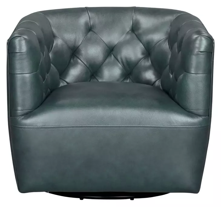 Leather Italia 4111-2604S-011055S MIRA CHAIR - SWIVEL S FOREST GREEN Leather Italia 4111-2604S-011055S MIRA CHAIR - SWIVEL S FOREST GREEN