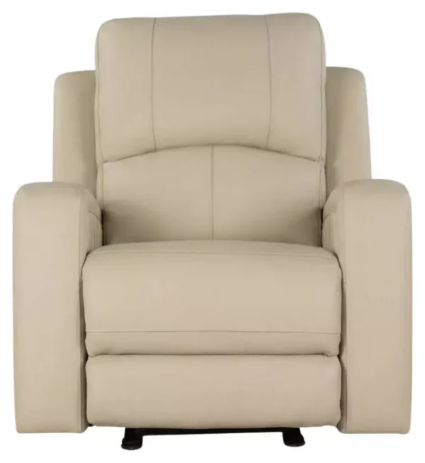 Leather Italia 4111-P31965G-01X7001LV ARIA CHAIR - P + GLIDER W/ LUMBAR XLV TAUPE STONE