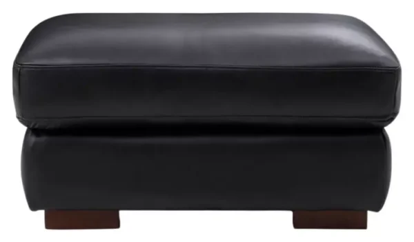 Leather Italia 9661-2395-008801S LUCA OTTOMAN S BLACK