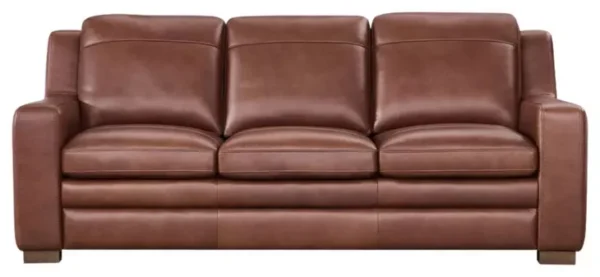 Leather Italia 9661-2415-032702S FINNLEY SOFA S BROWN AUBURN